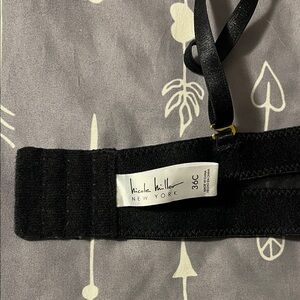 Nicole Miller Black Bra with Adjustable Straps